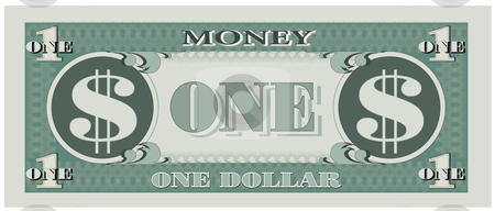 450x192 Vector Illustration Of Game Dollar Bill Stock Vector