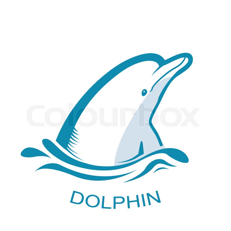 800x800 Dolphin Logo.vector Blue Symbol Illustration Isolated On White