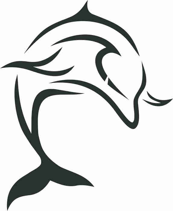 574x700 Tribal Dolphin Vector Tattoo Sticker We Live To Change