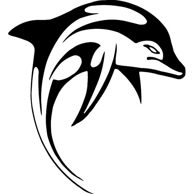 660x660 Dolphin Vector Clip Art
