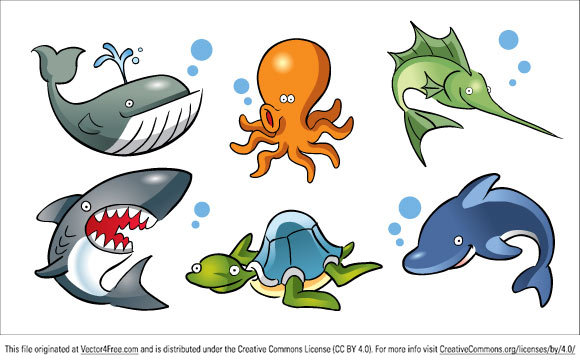 580x363 Free Dolphin Vector Graphics