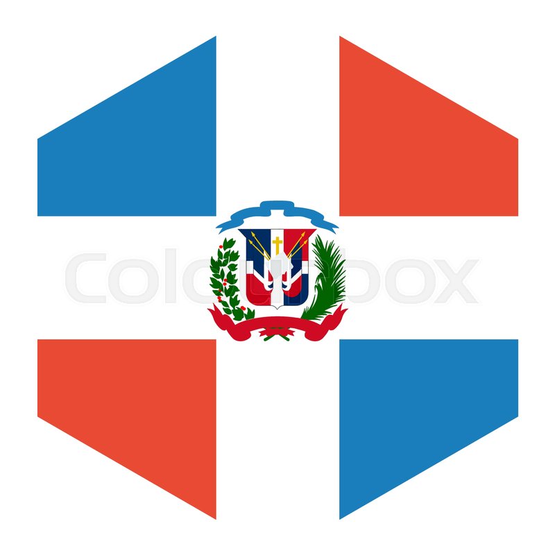 800x800 Flag Of Dominican Republic Stock Vector Colourbox
