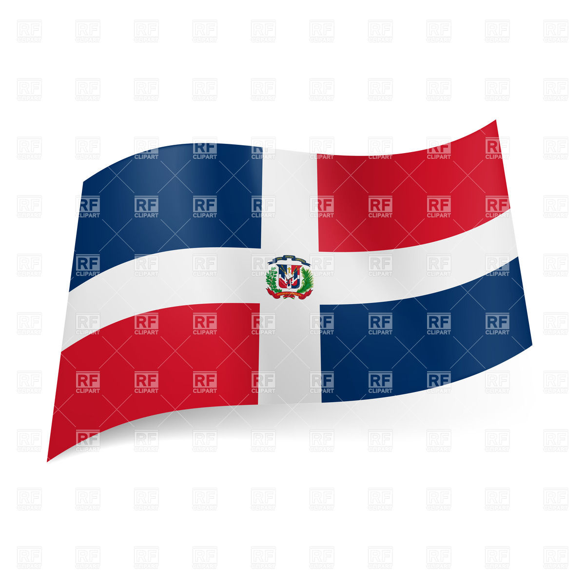 1200x1200 National Flag Of Dominican Republic Vector Image Vector Artwork