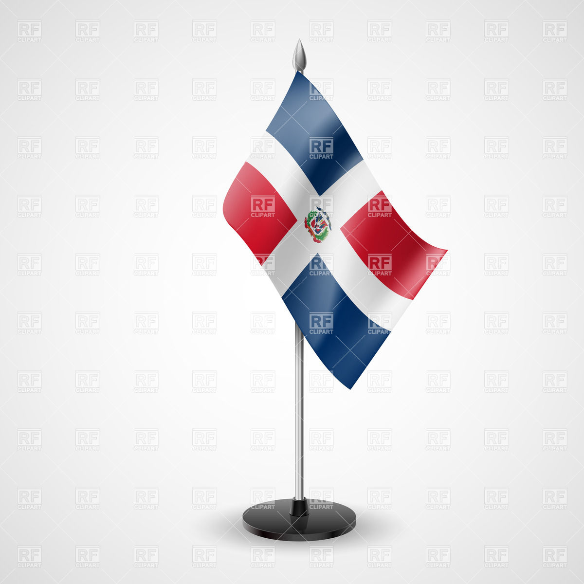 1200x1200 State Table Flag Of Dominican Republic Vector Image Vector