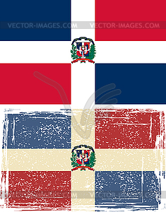 235x300 Dominican Republic Grunge Flag