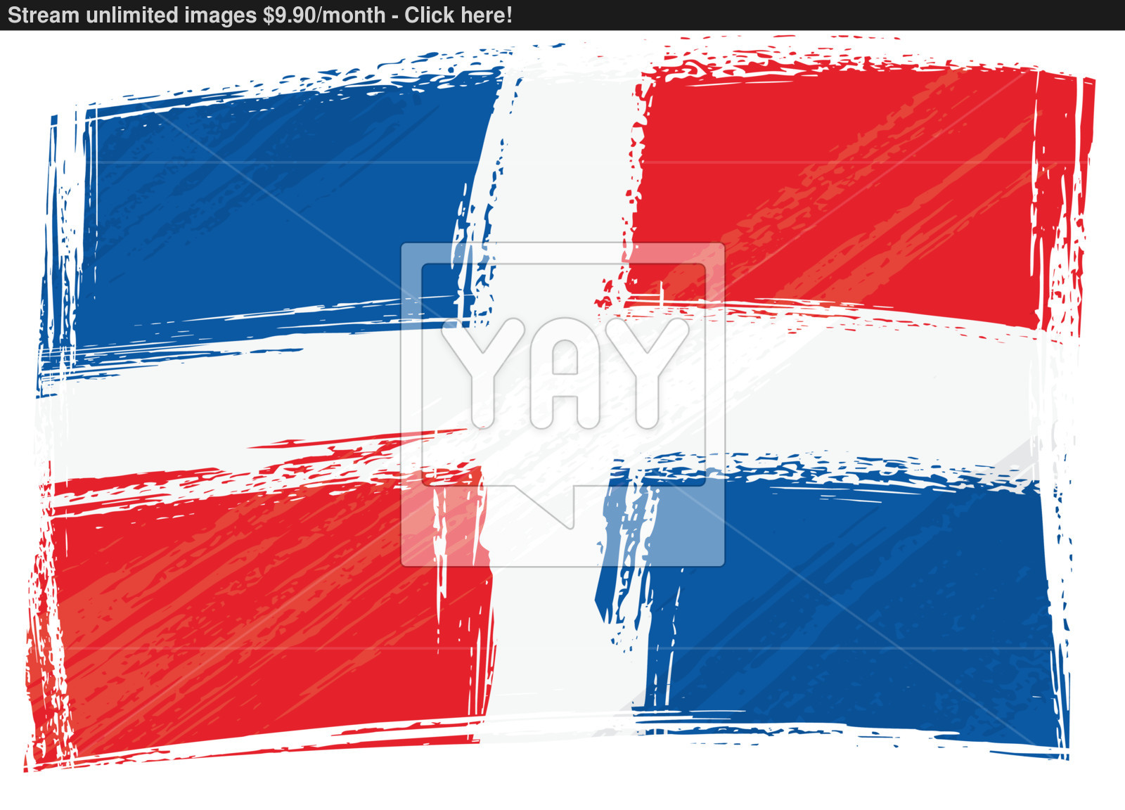 1600x1152 Grunge Dominican Republic Flag Vector