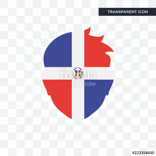 500x500 Dominican Republic Vector Icon Isolated On Transparent Background