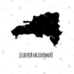 300x300 Map Of The Dominican Republic With Shadow Vector Shopatcloth