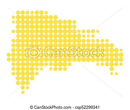 450x380 Map Of Dominican Republic Eps Vector