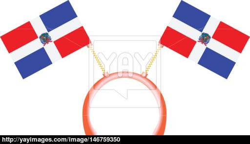 512x296 Witty Headdress Flags Dominican Republic Vector
