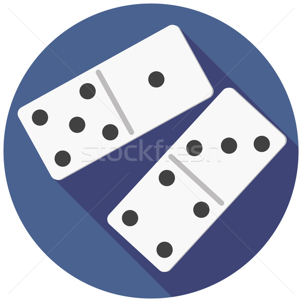 600x600 Vector Illustration Of Dice Domino. Vector Illustration Nikolai