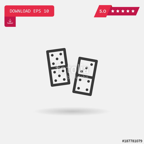 500x500 Domino Vector Icon Stock Image And Royalty Free Vector Files On