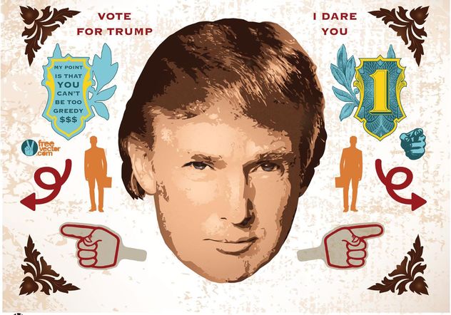 632x442 Donald Trump Vector Free Vector Download 152421 Cannypic