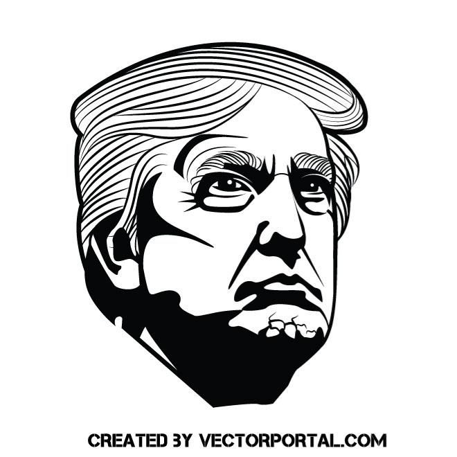 660x660 President Donald Trump Vector Image Art