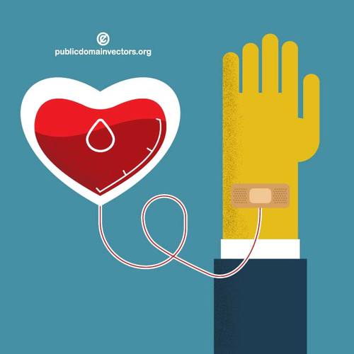 500x500 Blood Donation Vector Concept Public Domain Vectors