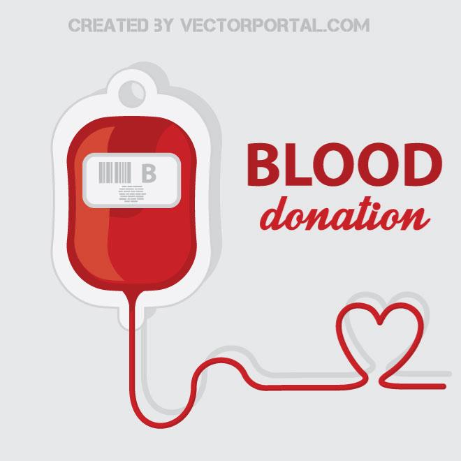 660x660 Blood Donation Vector Illustration