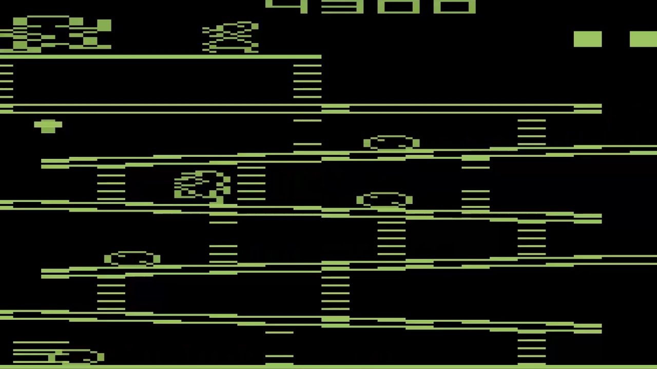 1280x720 Atari 2600 Dk Vector Green Like Amber Monitor Final Donkey Kong