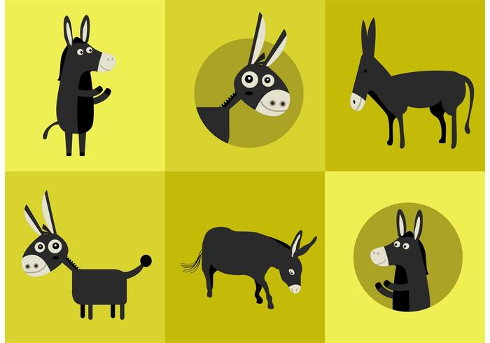 700x490 Donkey Vector Characters