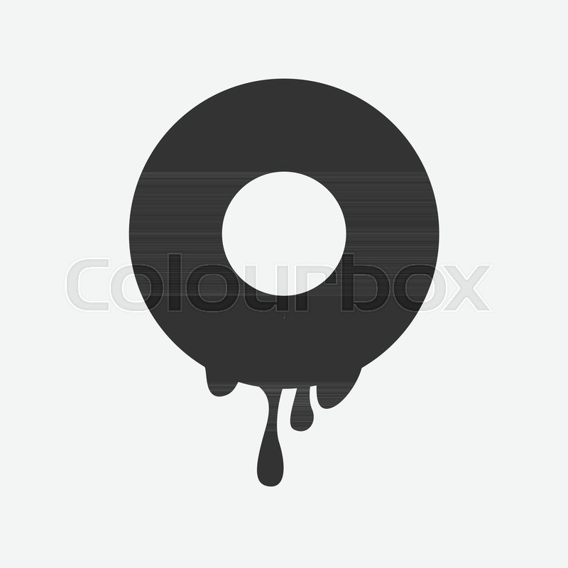 800x800 Sugar Donut Vector Illustration Icon Symbol Stock Vector Colourbox