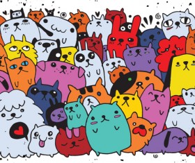 280x235 Party Doodle Vector Illustration Free Download