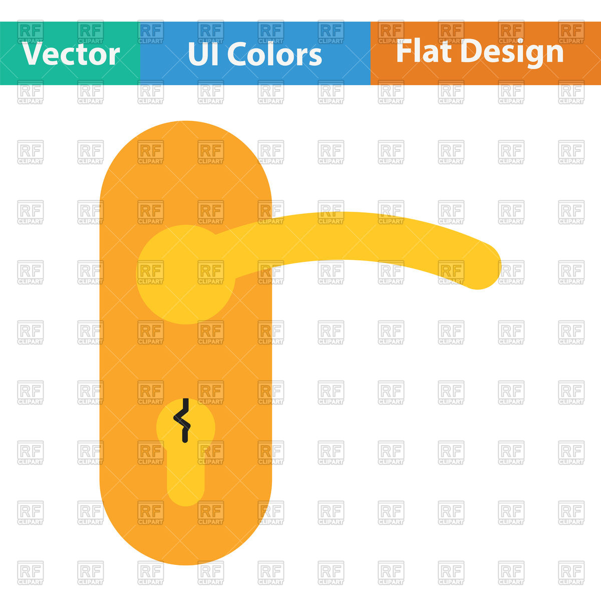 1200x1200 Door Handle Icon Vector Image Vector Artwork Of Signs, Symbols