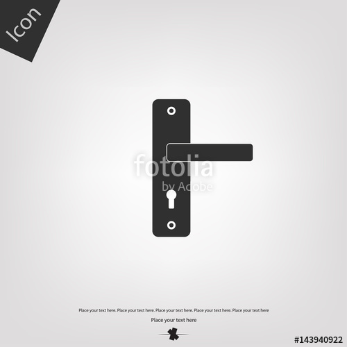 500x500 Door Handle Vector Icon Stock Image And Royalty Free Vector Files