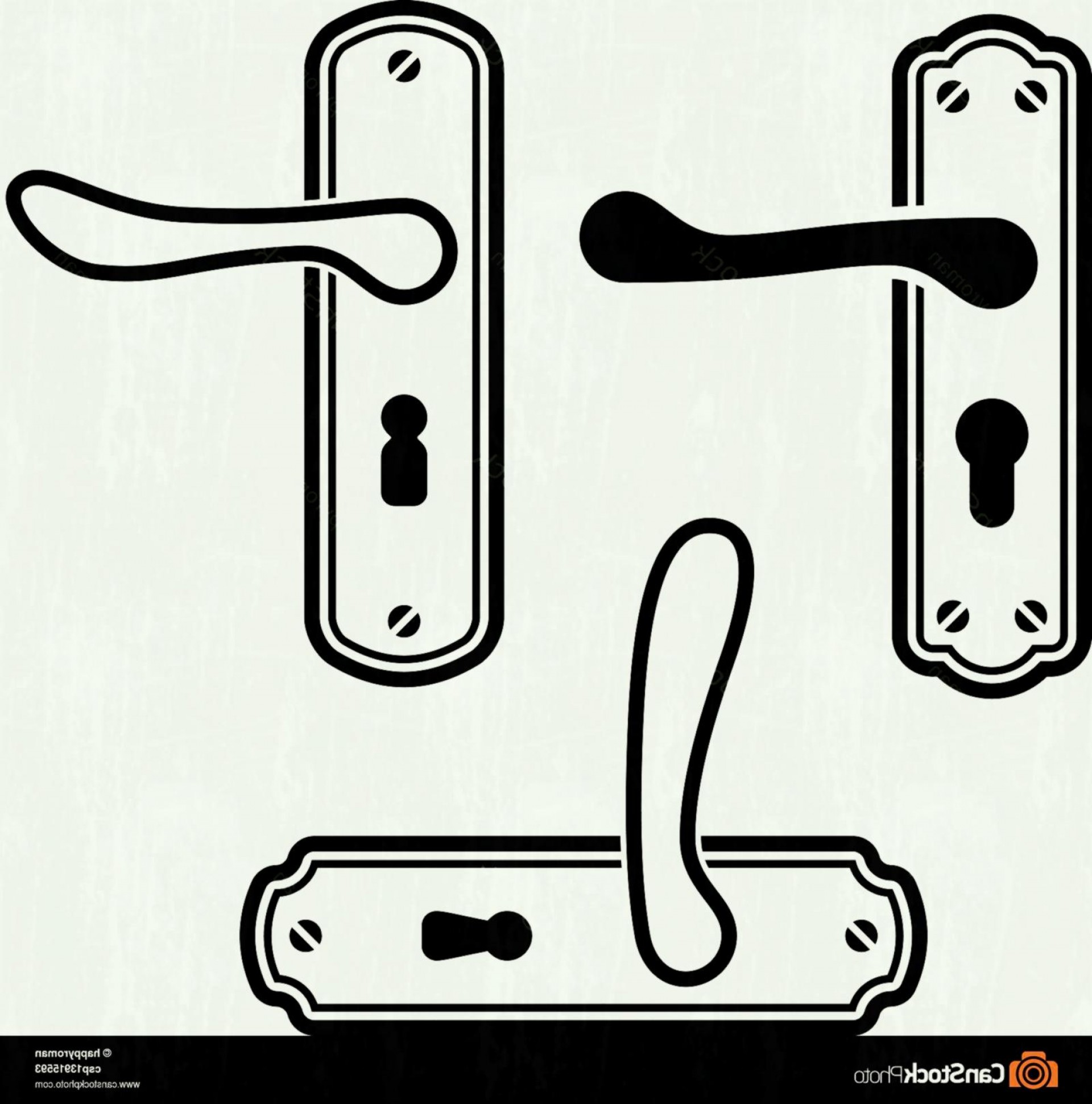 1920x1941 Vector Door Handle Black Icons Eps Vectors Search Clip Art
