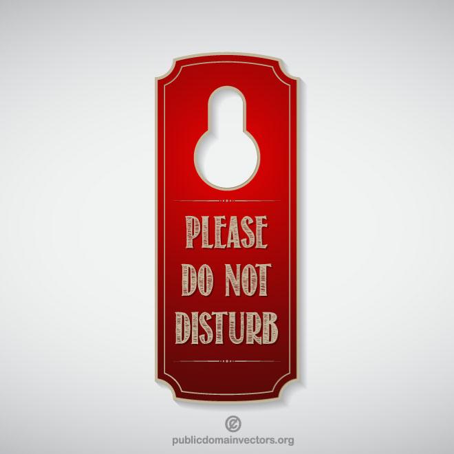 660x660 Door Hanger Vector Image