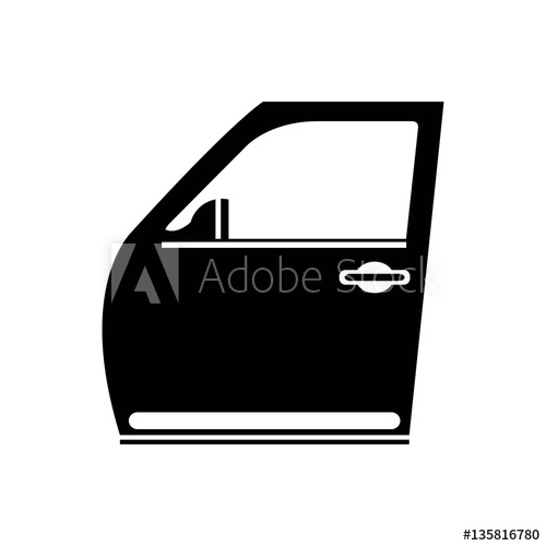 500x500 Car Door Icon Vector