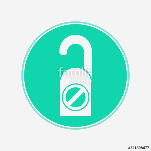 500x500 Door Knob Vector Icon Sign Symbol Stock Image And Royalty Free