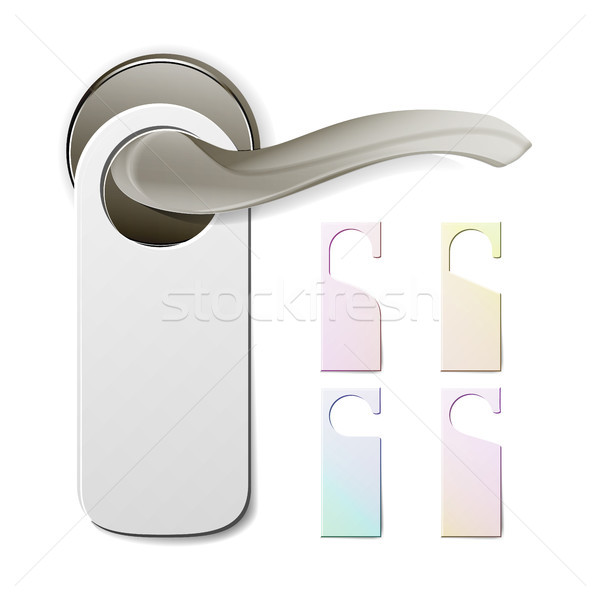 600x600 Metal Door Handle Lock With Hanger. Hostel, Hotel Hanger Sign