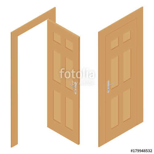 500x500 Isometric Door Vector Stock Image And Royalty Free Vector Files