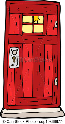 248x470 Cartoon Old Wood Door.