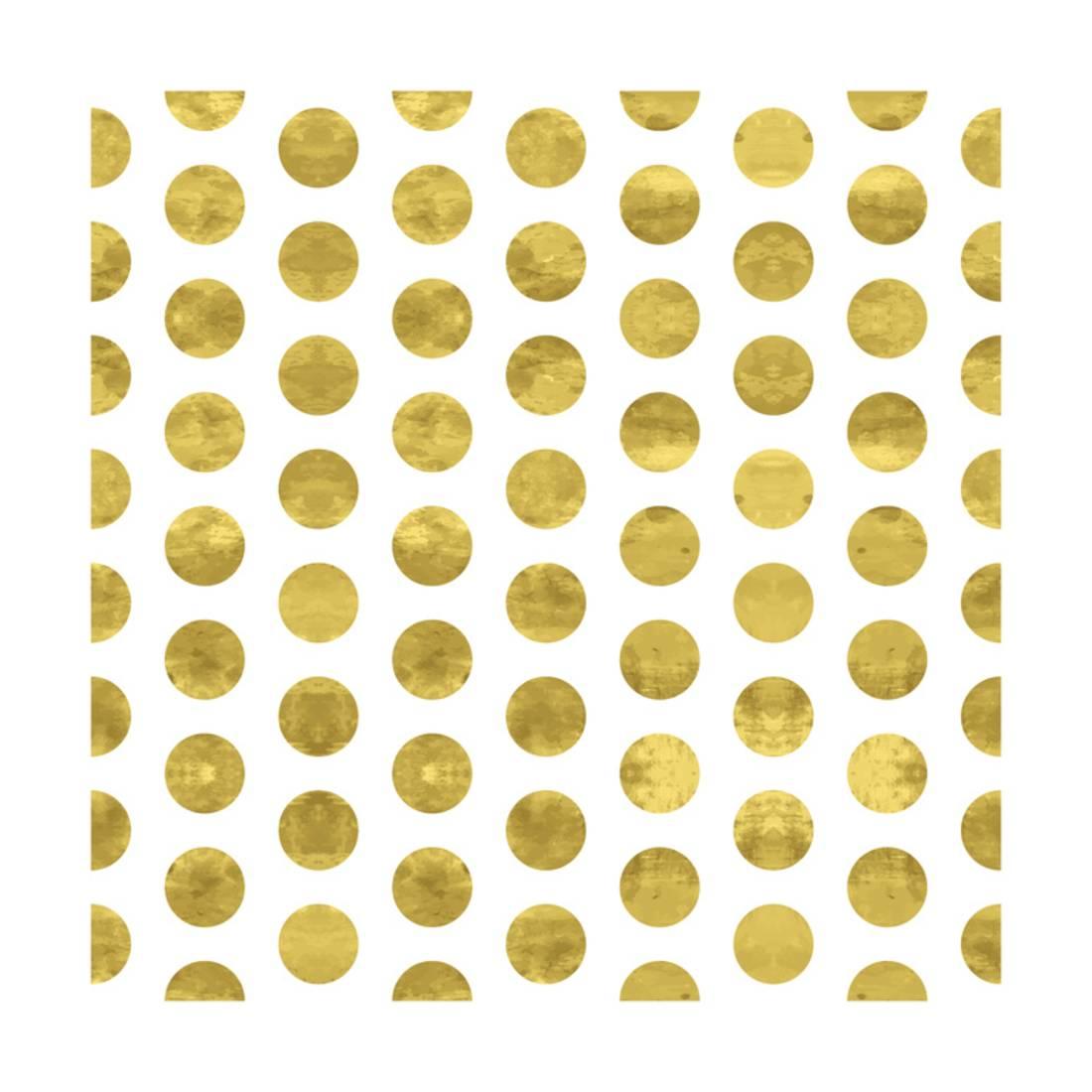 1100x1100 White And Gold Pattern. Abstract Geometric Modern Polka Dot