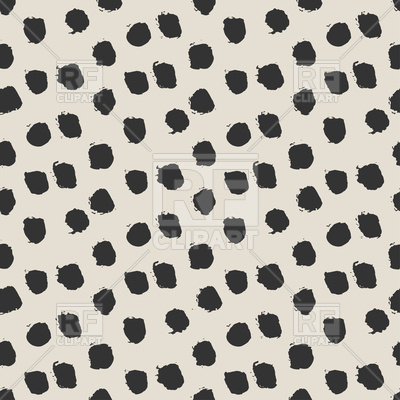 400x400 Seamless Ink Brush Painted Polka Dot Pattern Vector Image Vector