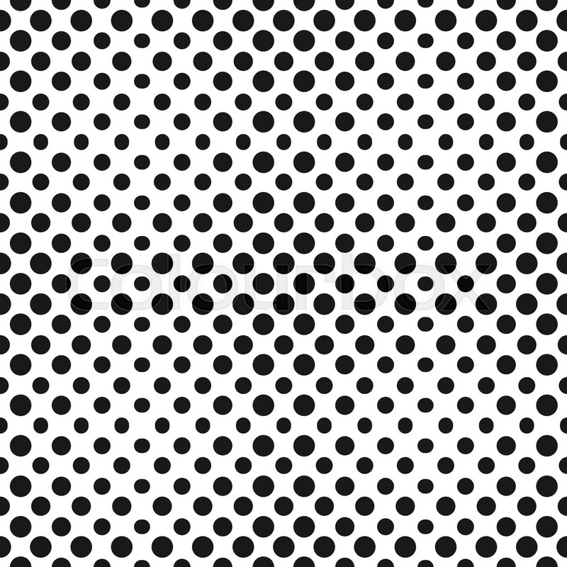 800x800 Vector Halftone Circles Seamless Pattern. Half Tone Dots Abstract