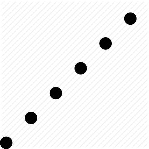 512x512 Dots, Dotted, Line, Points, Vector Line Icon