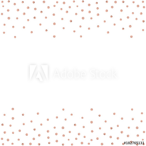500x500 Rose Gold Glitter Beautiful Fashion Background Polka Dot Vector