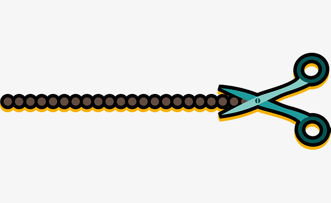 650x400 Cartoon Scissors Dotted Line, Cartoon Vector, Scissors Vector