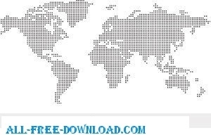 300x193 Vector Dot World Map Free Vector Download (4,883 Free Vector) For