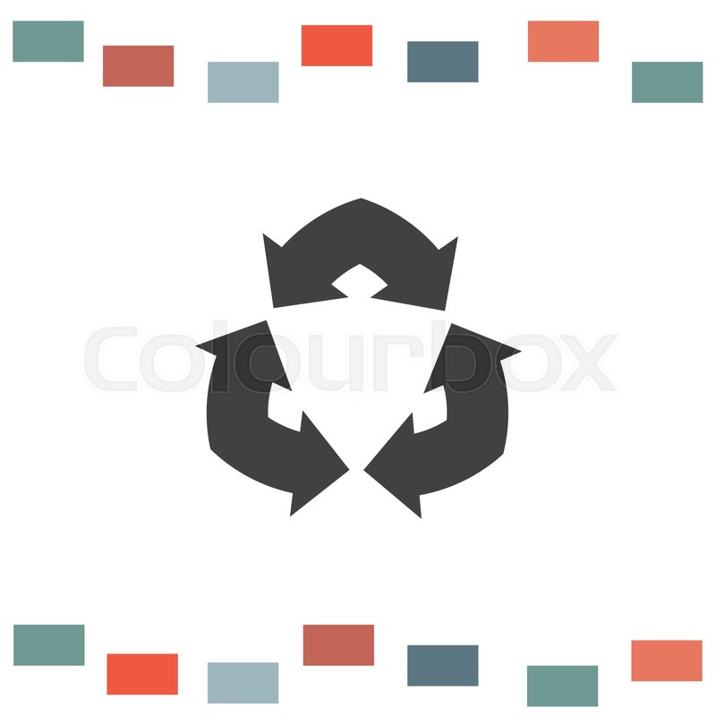 800x800 Double Arrow Sign Vector Icon. Recycle Sign Stock Vector Colourbox