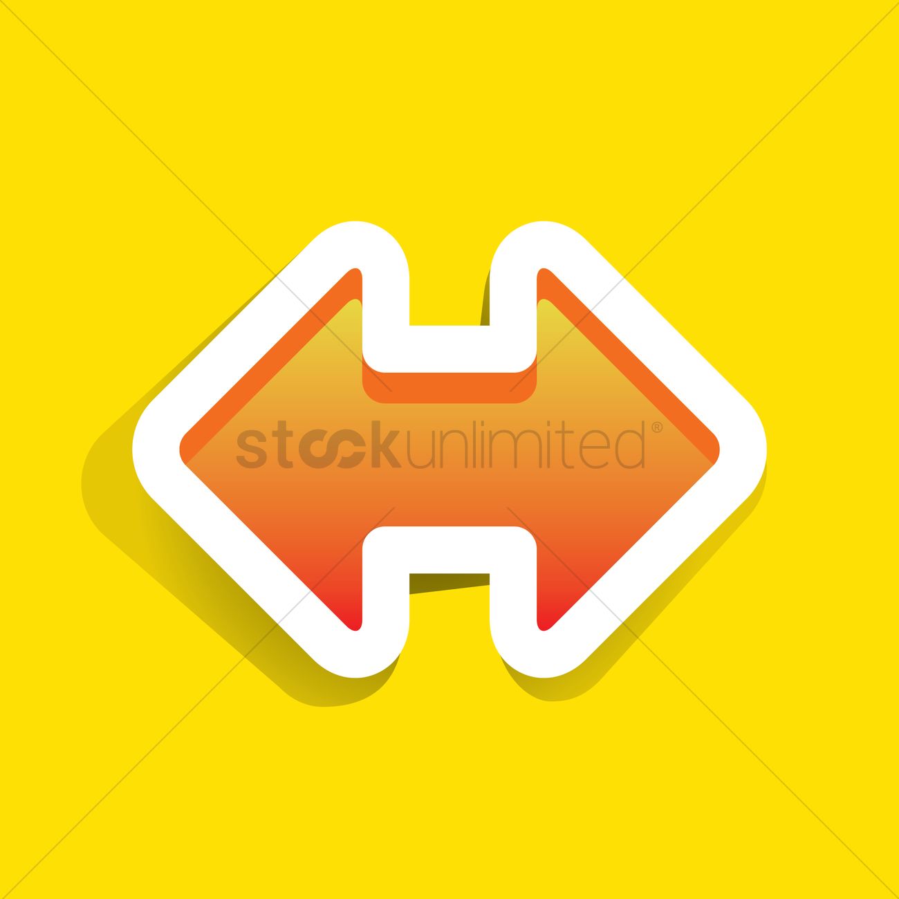 1300x1300 Double Arrow Vector Image