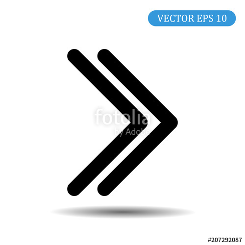 500x500 Double Arrow Right. Vector Illustration Eps 10 Stock Image And