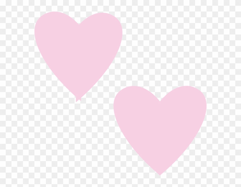 840x650 Light Pink Double Hearts Clip Art At Clker Com Vector