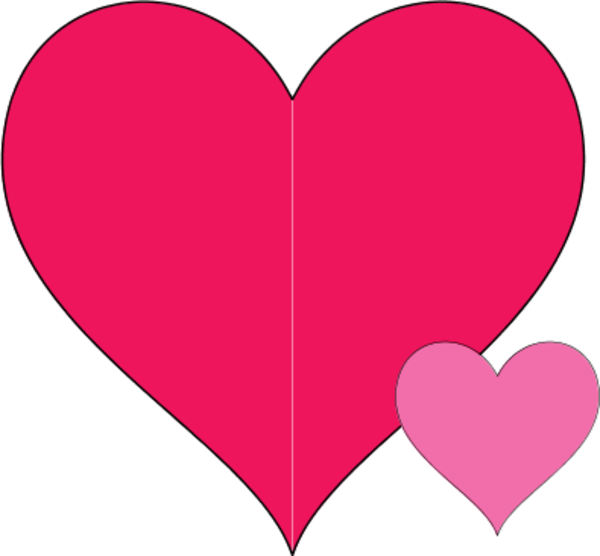 600x556 Pictures Of Pink Double Heart Clipart