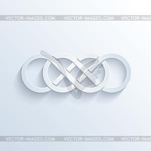 300x300 Double Infinity Sign With Shadow