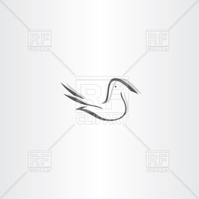 400x400 Stylized Dove Icon Vector Image Vector Artwork Of Plants And