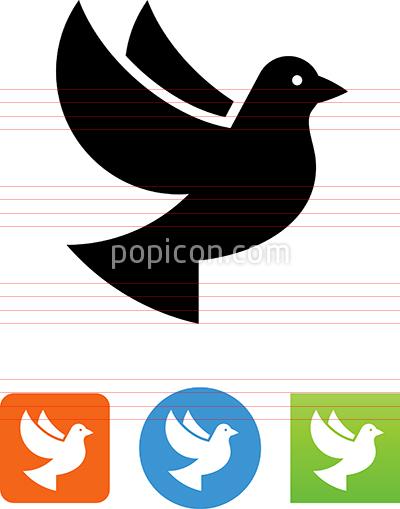 400x509 Vector Dove Icon