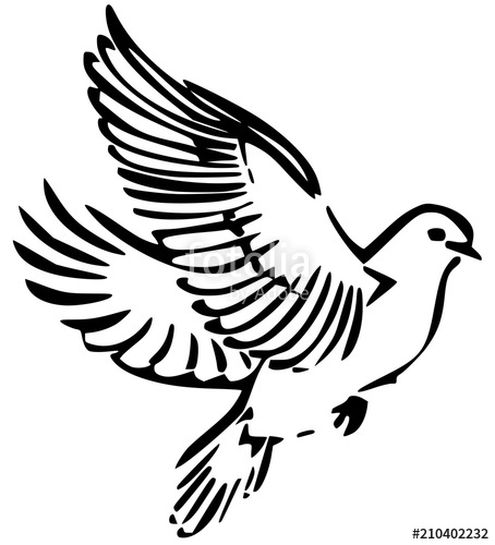 454x500 Dove Vector Art Illustration Stock Image And Royalty Free Vector