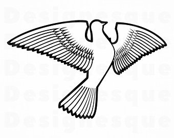 340x270 Dove Cut File Etsy